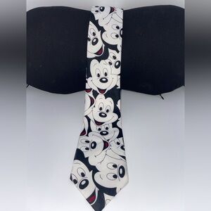 Mickey Mouse Disney Black and White Tie Smily Face Mickey Head